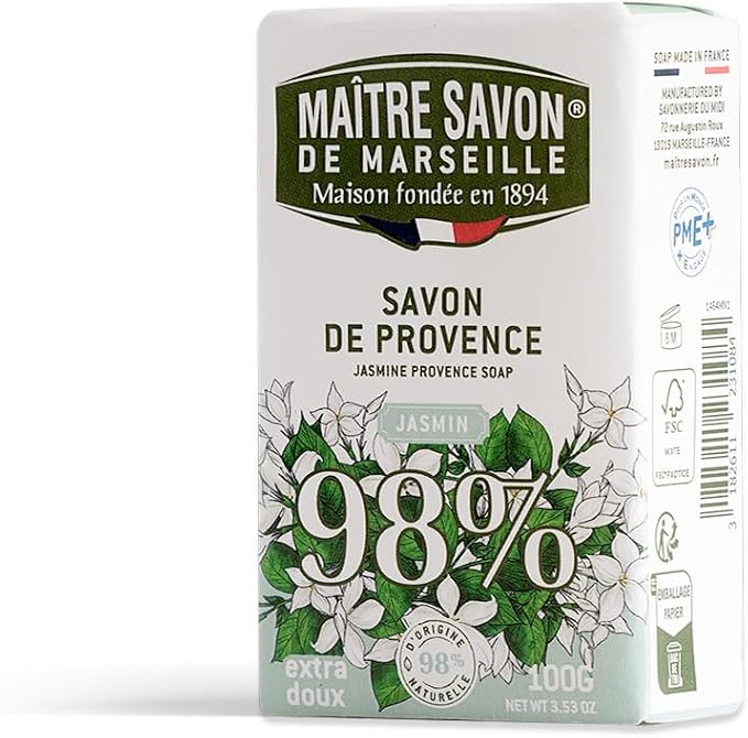 SAVON MARSEILLE 100G - Jasmin - COMPAGNIE DU MIDI